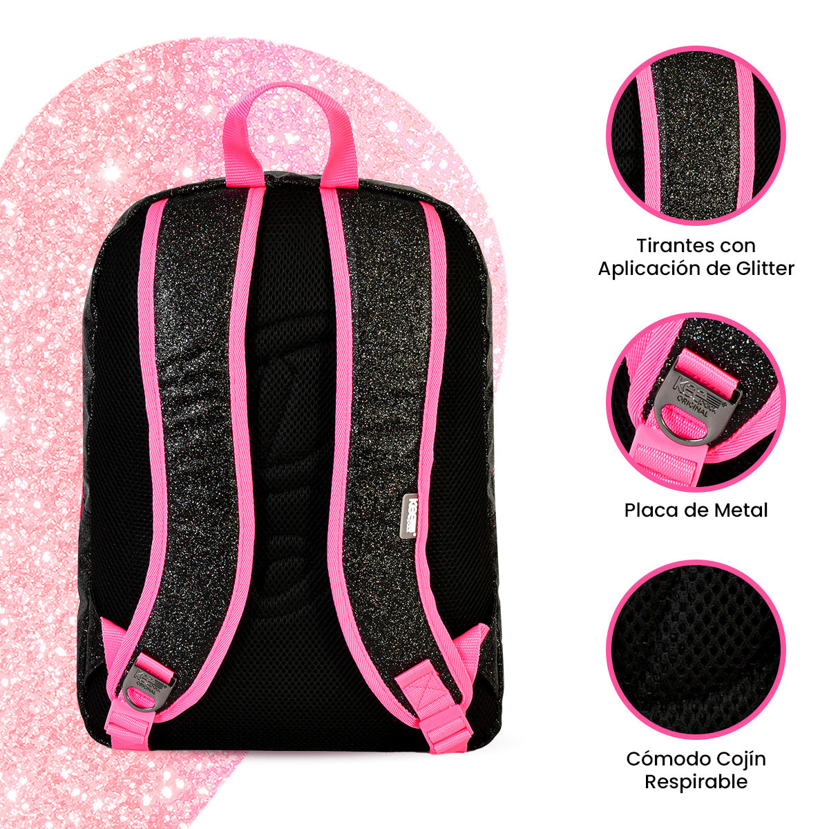 Mochila Barbie Black Edition para notebook