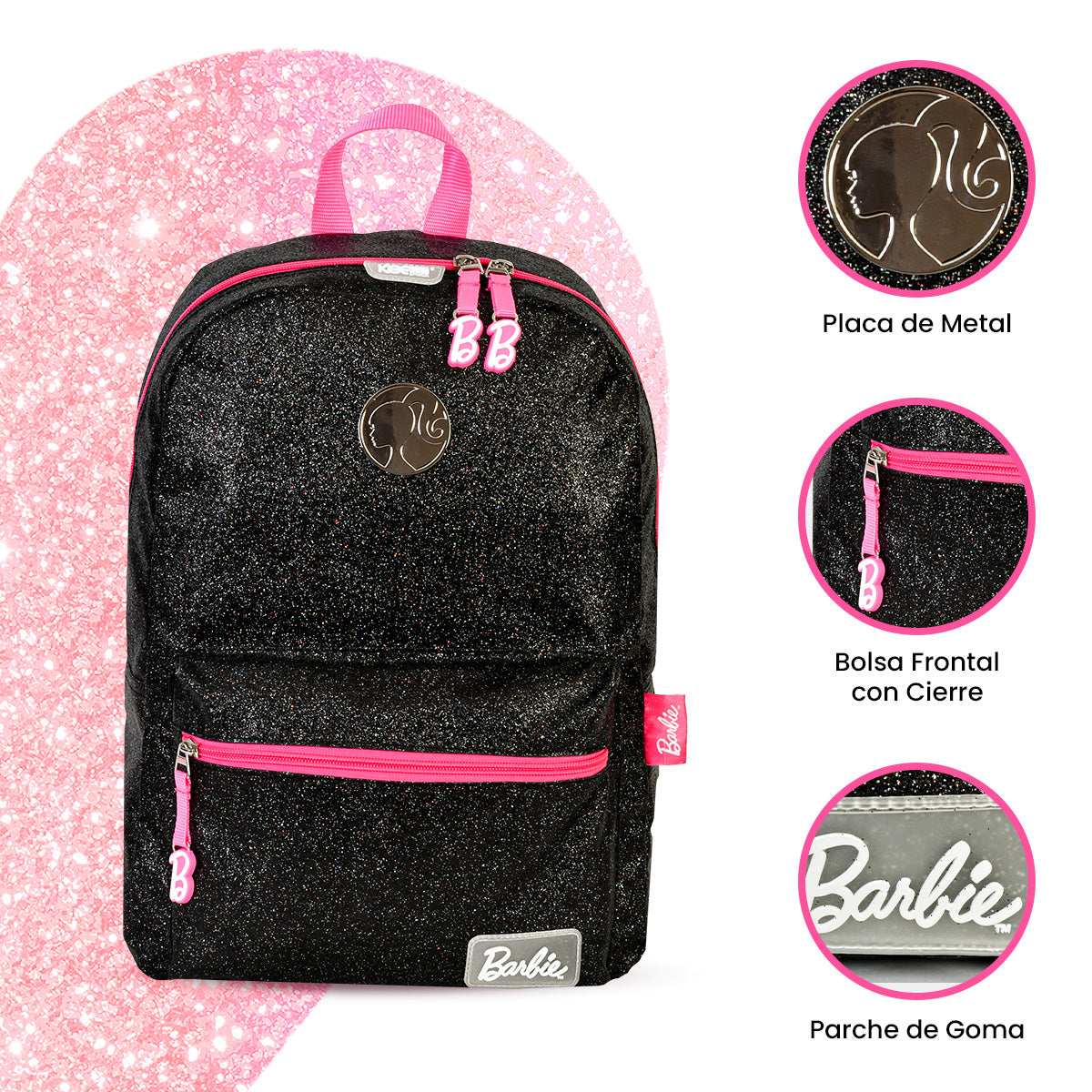 Mochila Barbie Black Edition para notebook