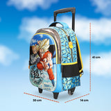 Mochila escolar con rueditas Dragon Ball 099