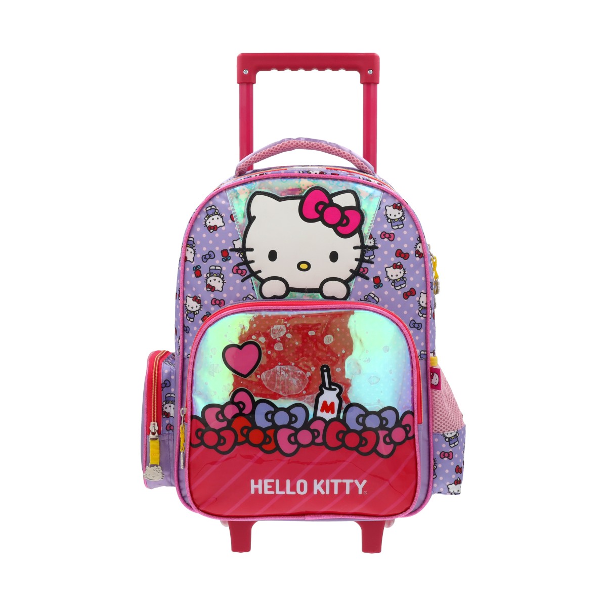 Mochila escolar con rueditas Hello Kitty 004