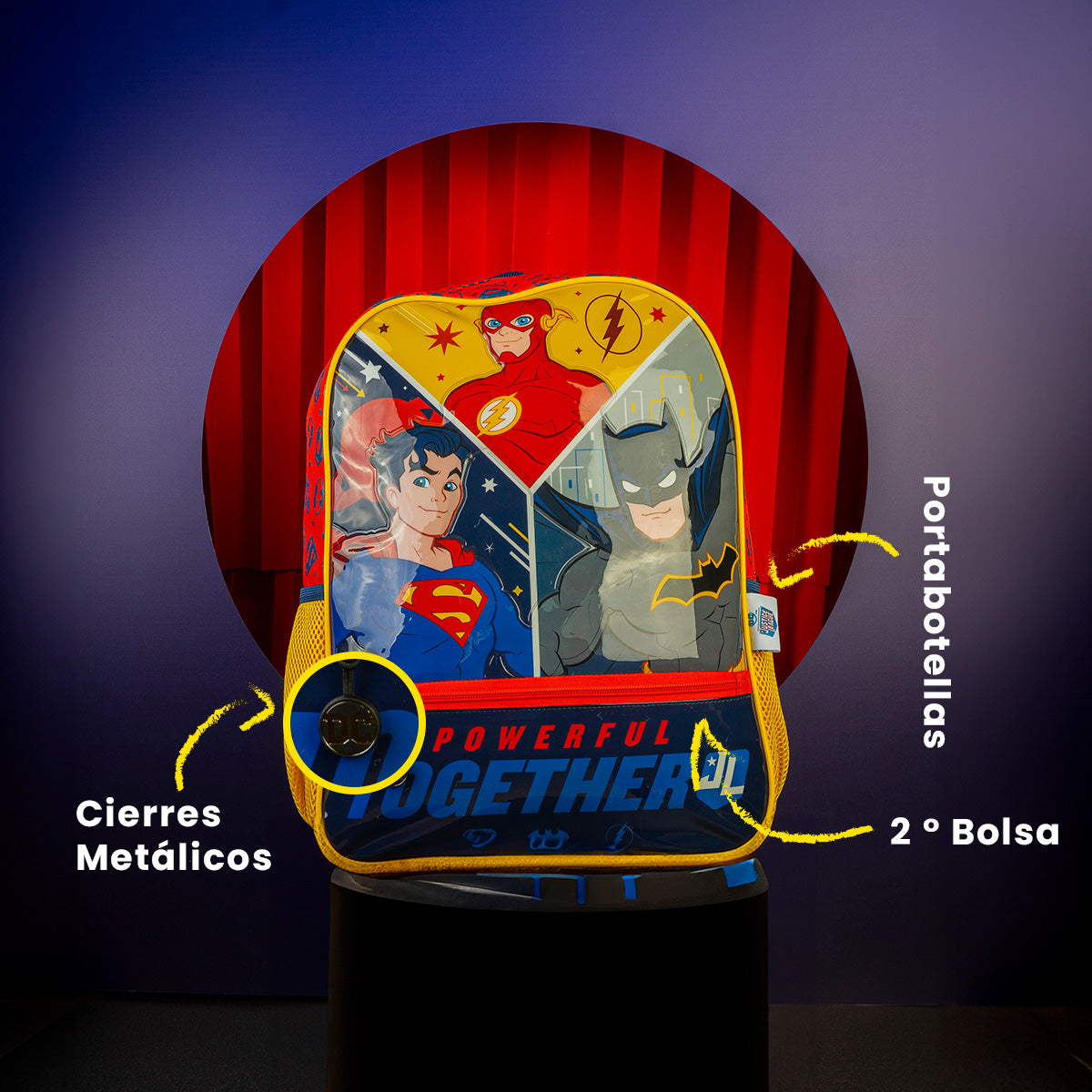 Mochila escolar Justice League 001