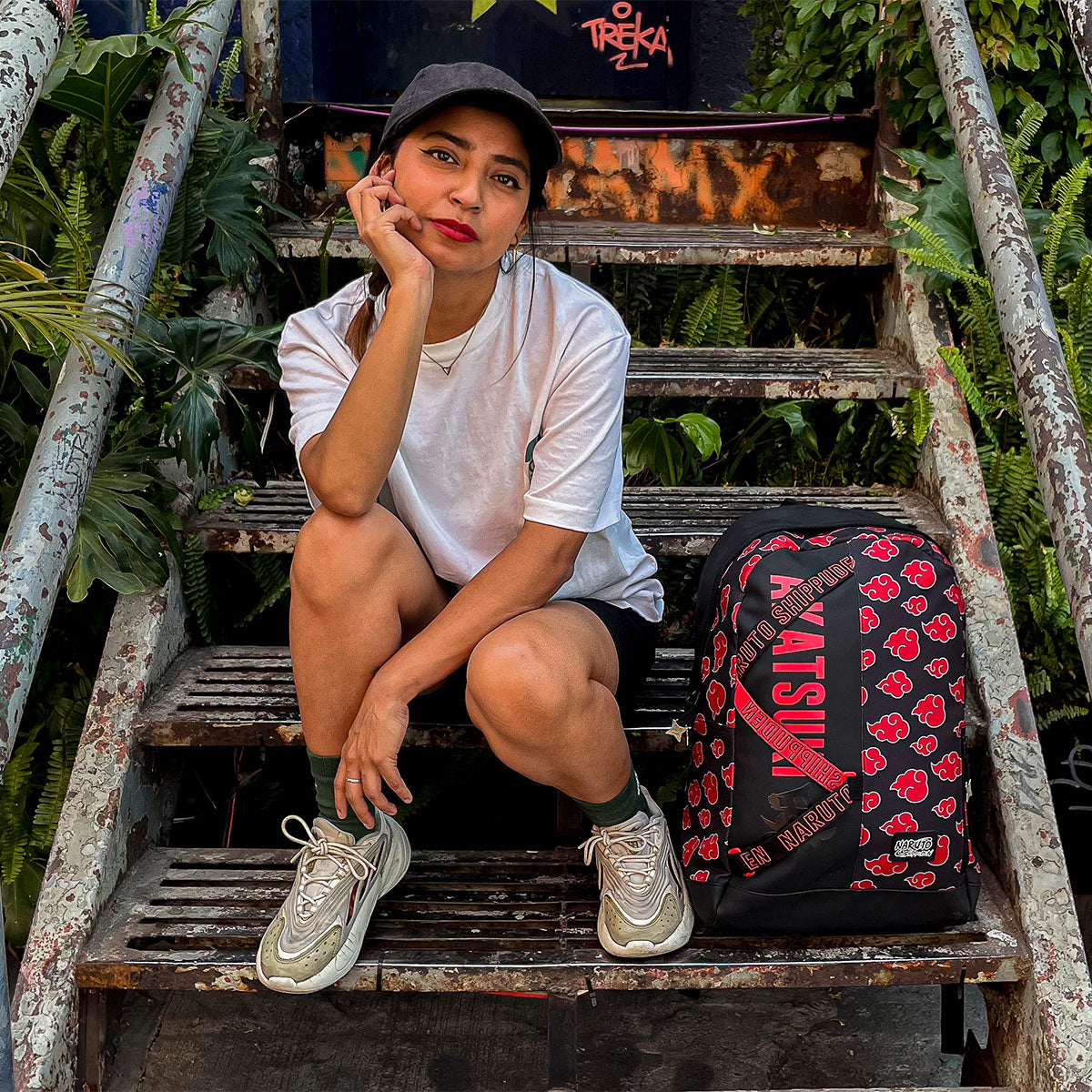 Mochila Akasuki Nubes rojas