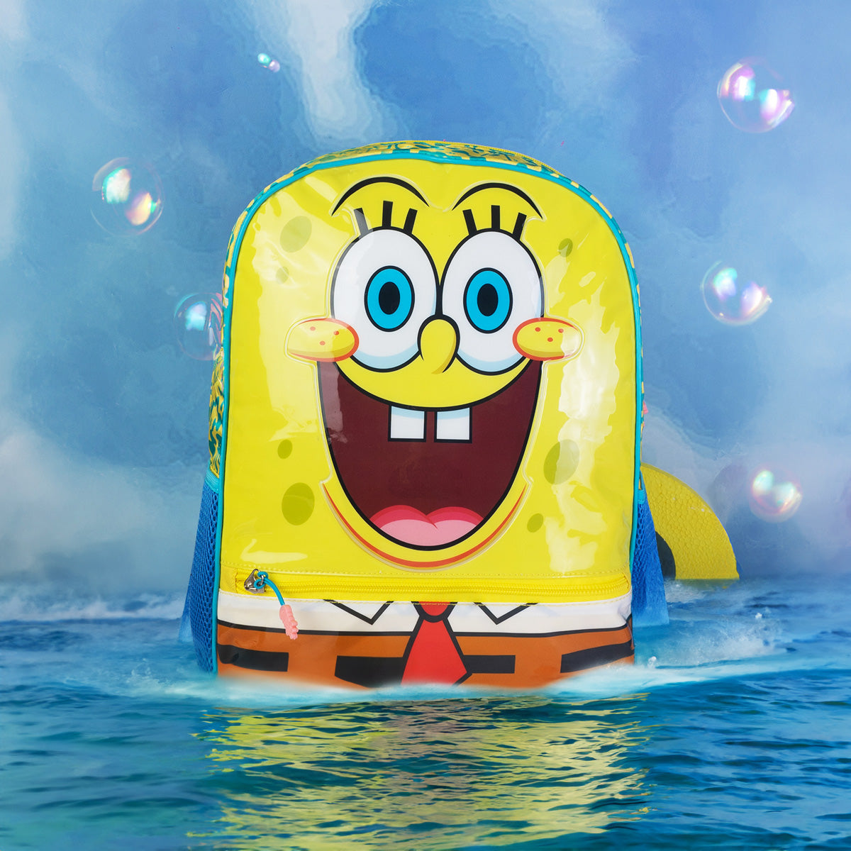 Mochila escolar Bob Esponja Aqua 002