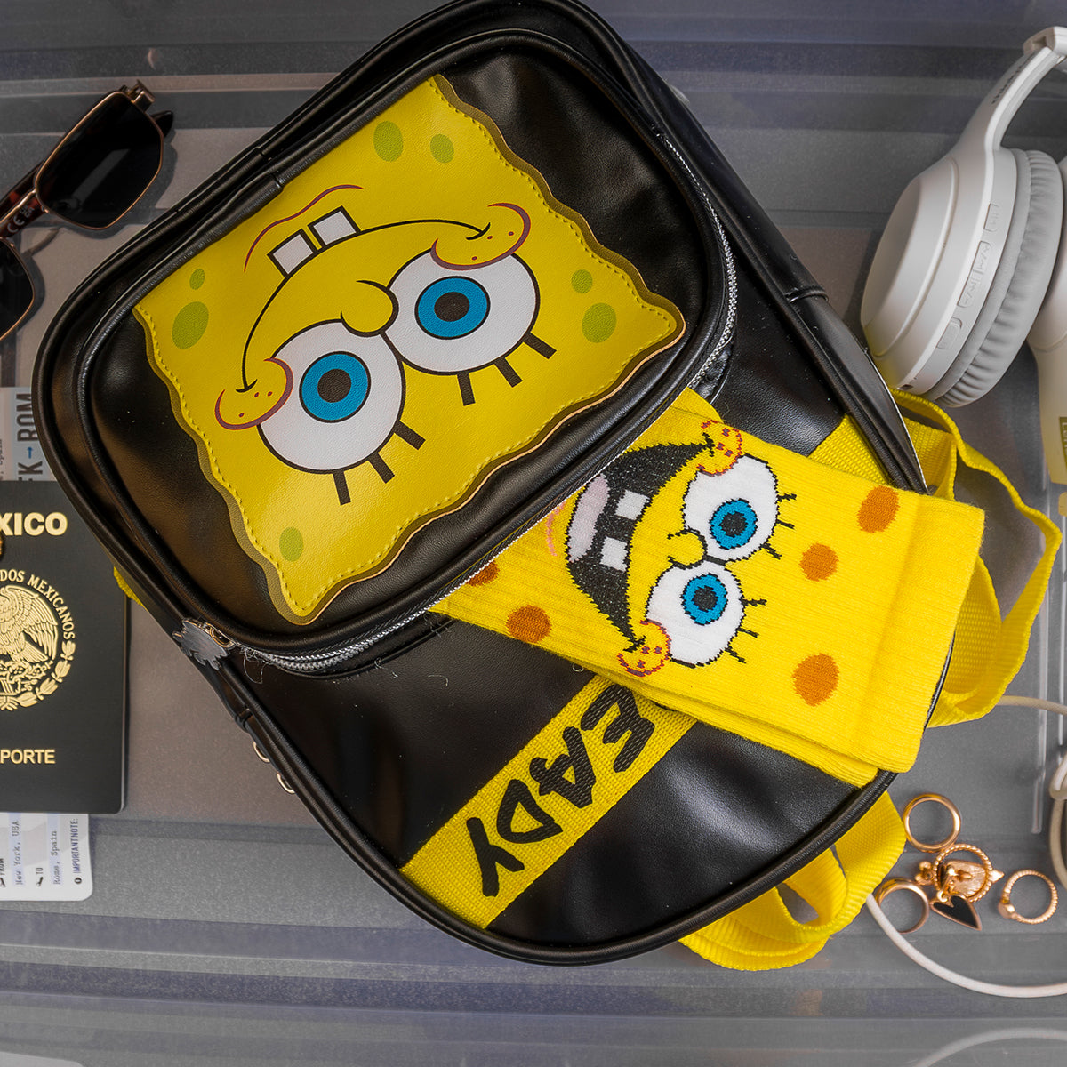 Mini Mochila Bob Esponja "Im Ready" Edicion Limitada