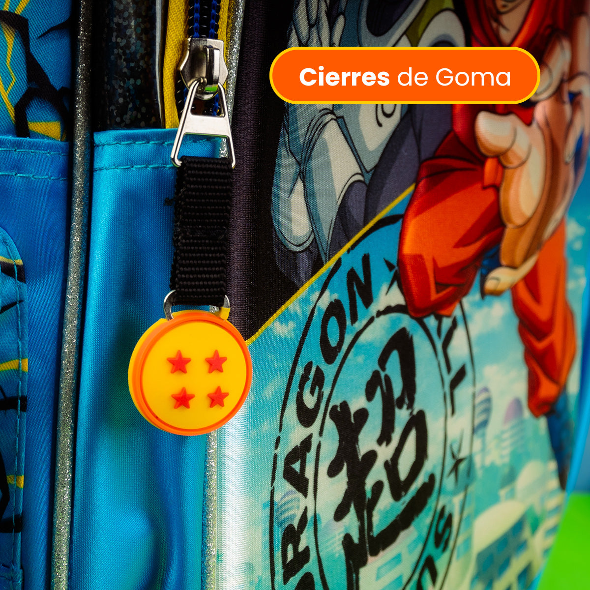 Mochila escolar con rueditas Dragon Ball 099