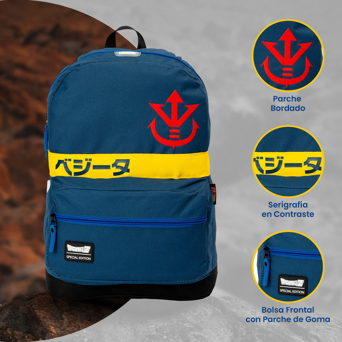 Mochila Dragon Ball Z Ligera Vegeta