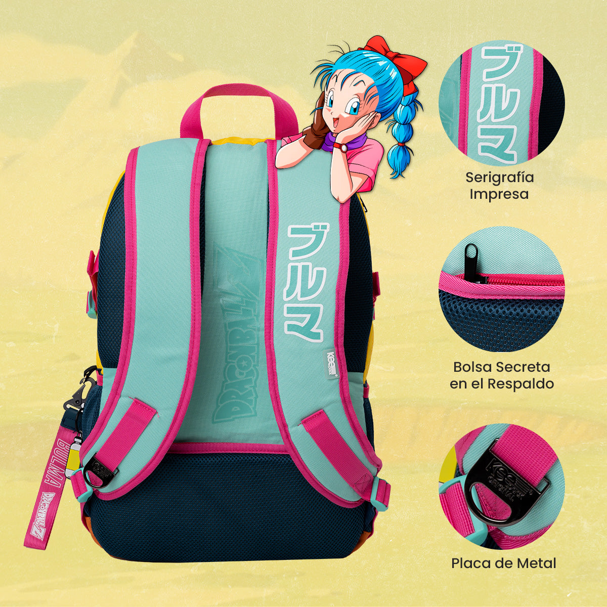Mochila Bulma Drago Ball Edición Especial