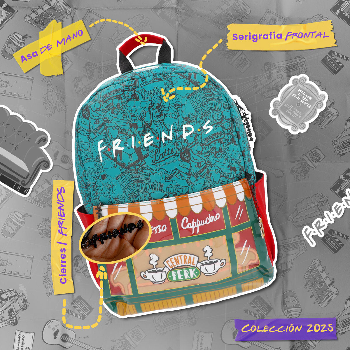 Mochila Friends Central Perk Edition