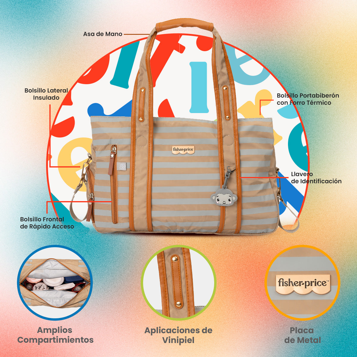 Pañalera fisher Price Premium Edition
