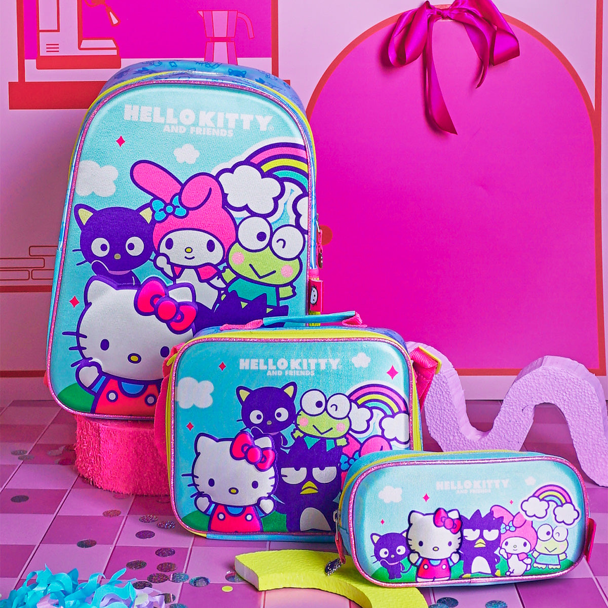 Set Mochila, Lonchera y Lapicera Hello Kitty & Friends 003