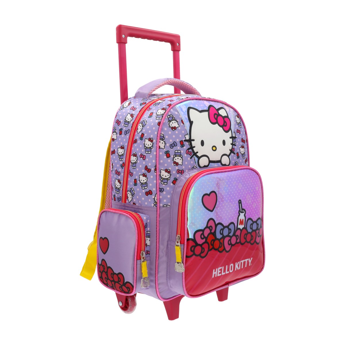 Mochila escolar con rueditas Hello Kitty 004