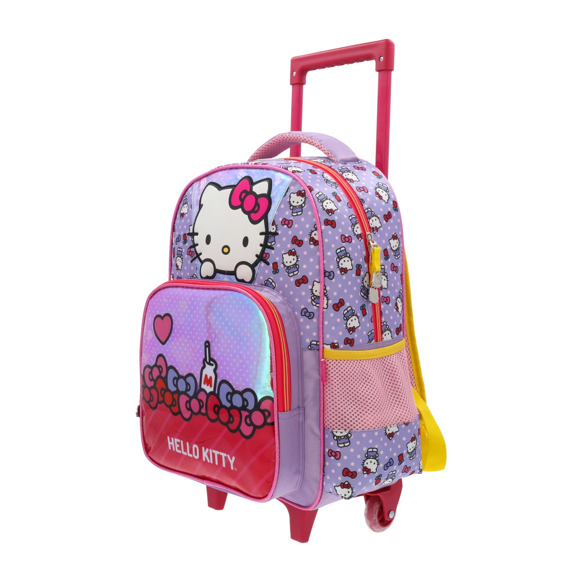 Mochila escolar con rueditas Hello Kitty 004