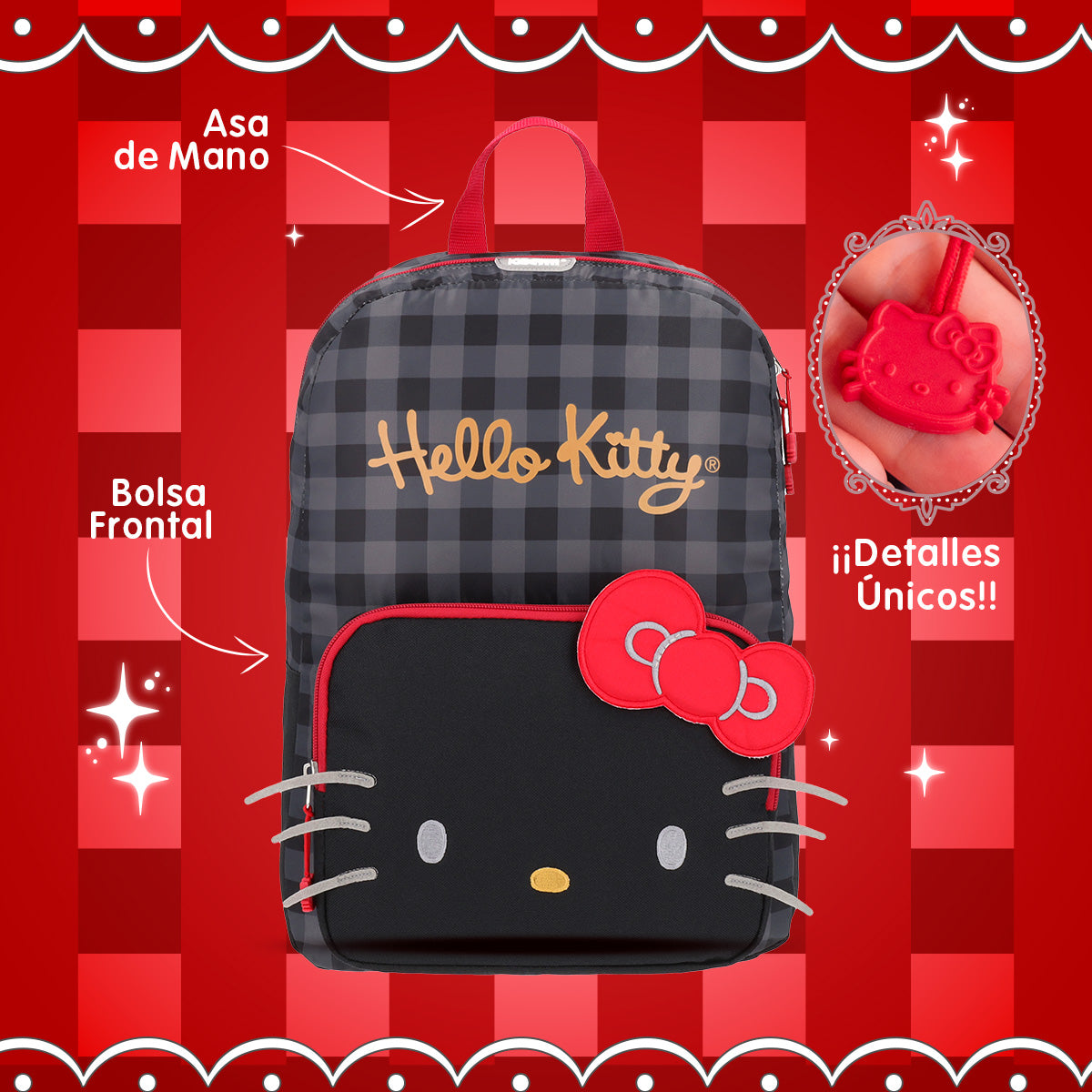 Mochila Hello Kitty Cute Black 005