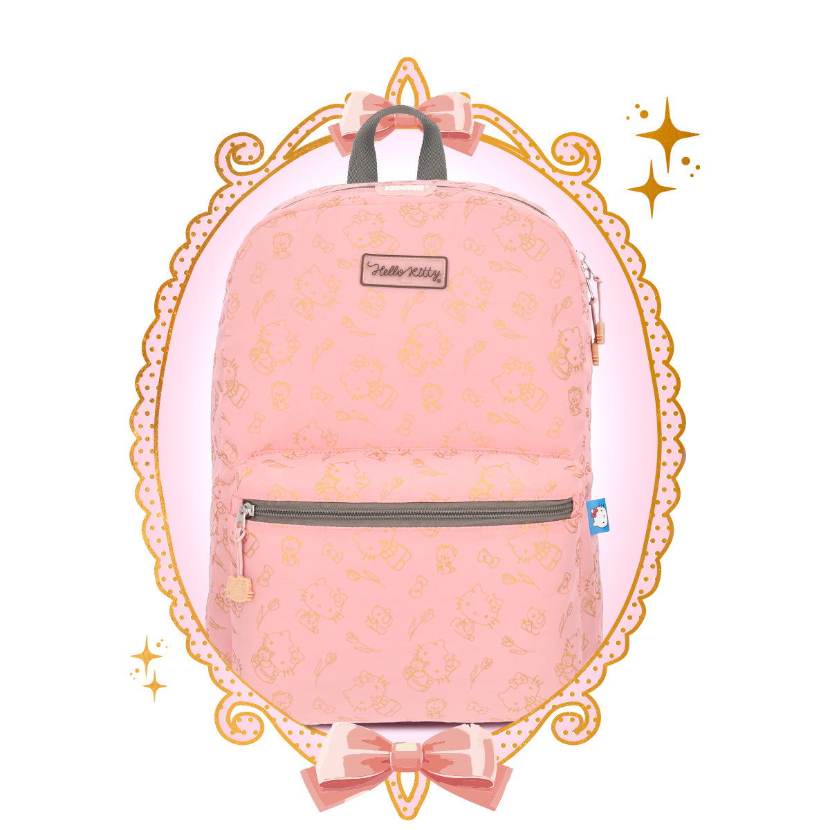 Mochila Hello Kitty Golden Pink 006