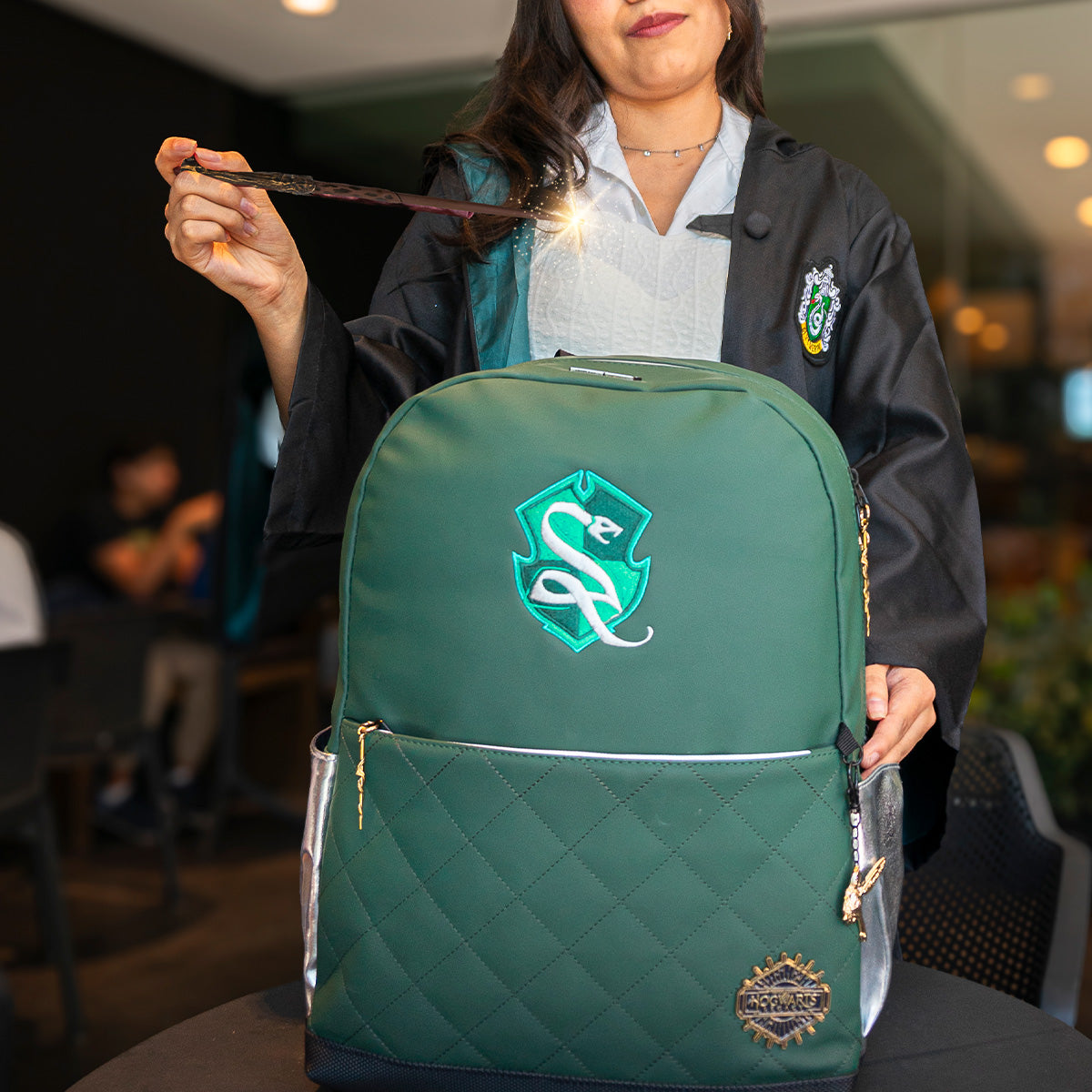 Mochila Slytherin Hogwarts Legacy