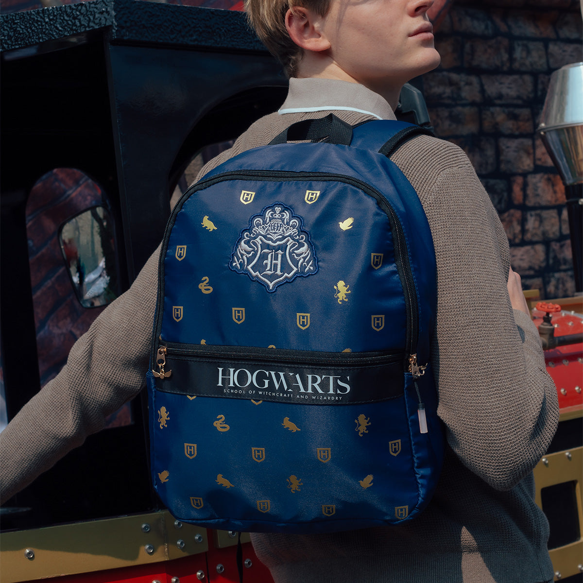 Mochila Harry Potter Blue Hogwarts 003