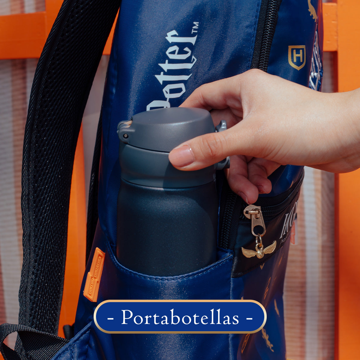 Mochila Harry Potter Blue Hogwarts 003