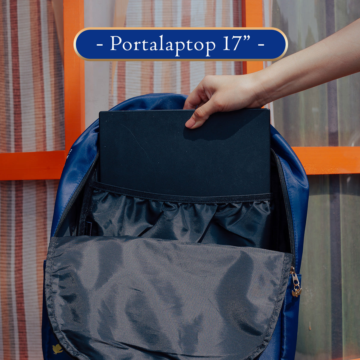 Mochila Harry Potter Blue Hogwarts 003