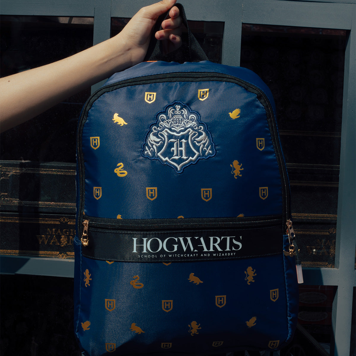 Mochila Harry Potter Blue Hogwarts 003