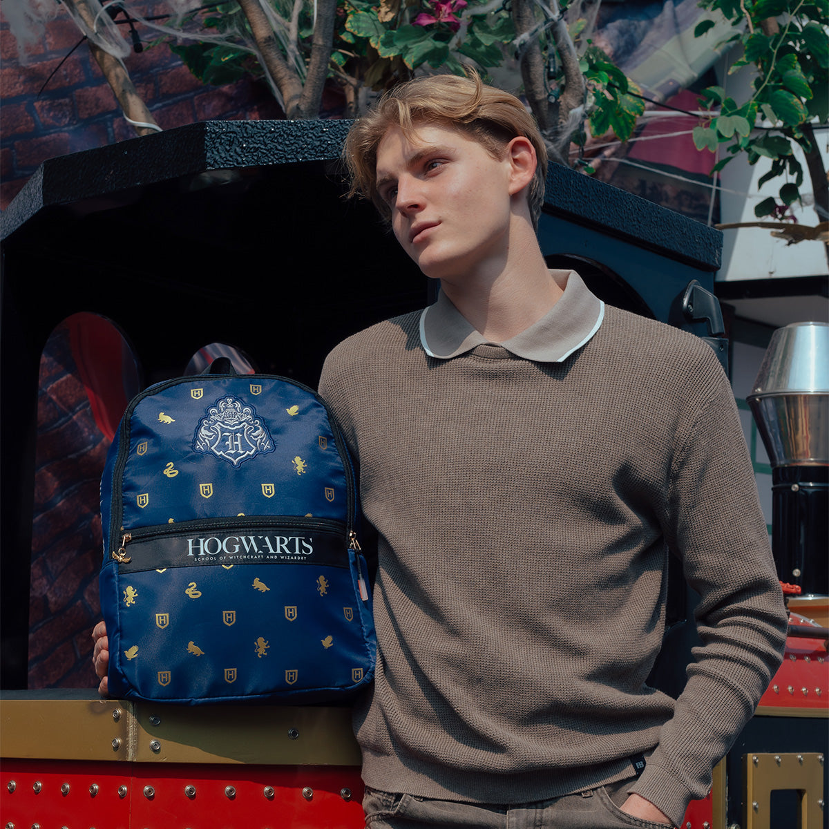 Mochila Harry Potter Blue Hogwarts 003