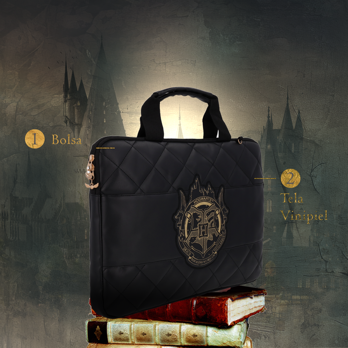 Maletin Portafolio Harry Potter Black Edition