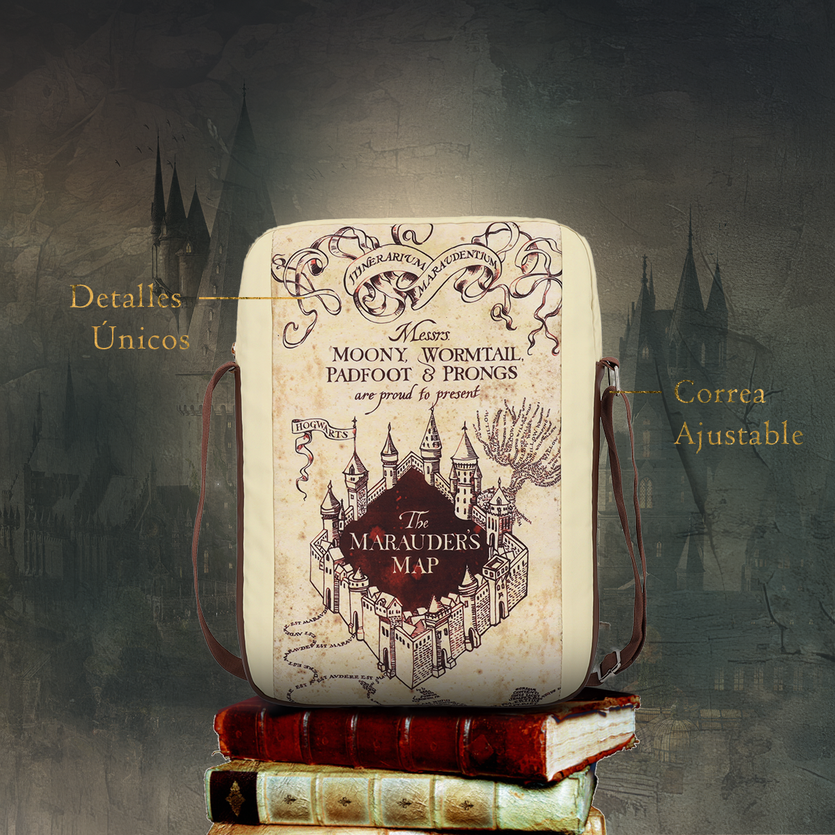 Maleton Portafolio Harry Potter Mapa de Hogwags - Edición Limitada