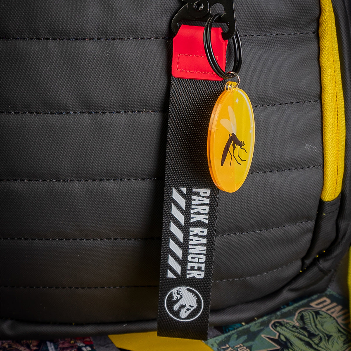 Mochila Jurassic Park Warning Yellow