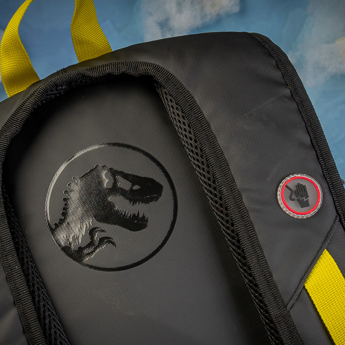 Mochila Jurassic Park Warning Yellow