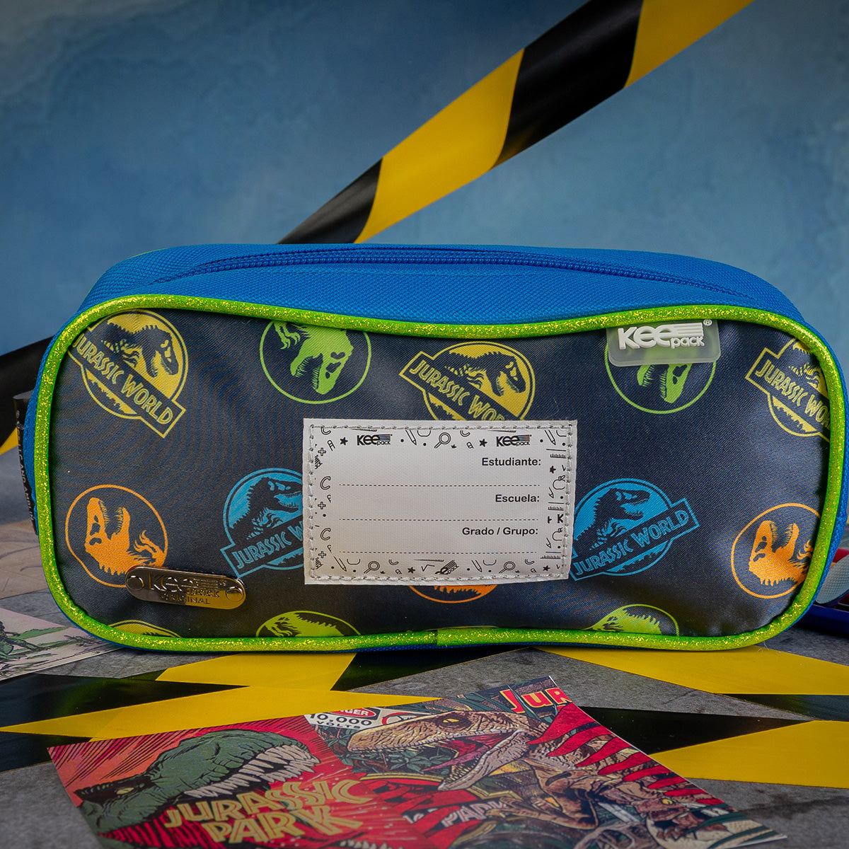 SET Mochila, Lonchera y Lapicera escolar Jurassic World 003