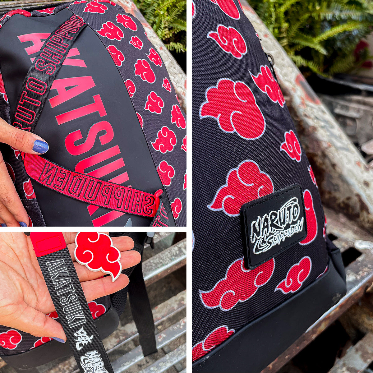 Mochila Akasuki Nubes rojas