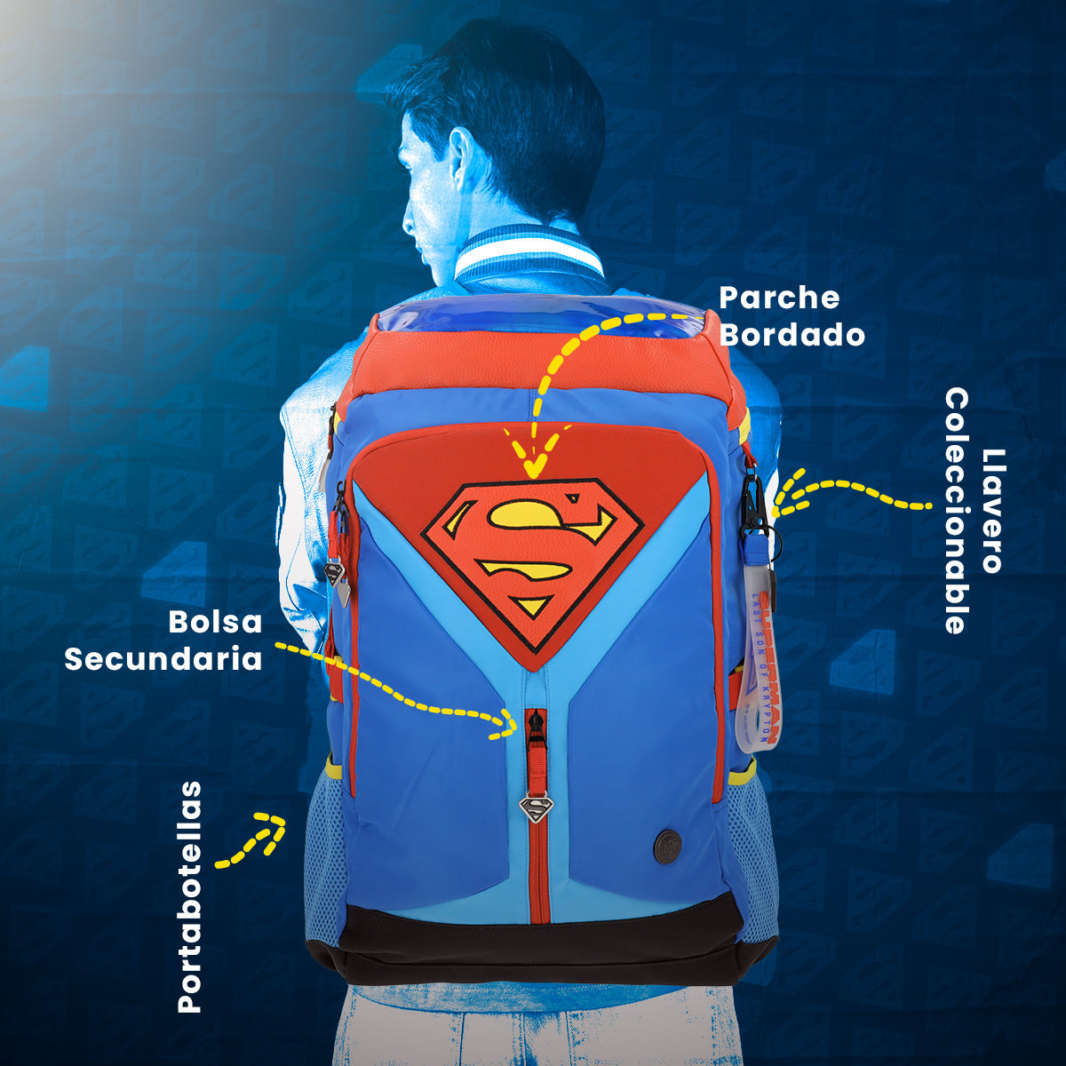 Mochila Premium Superman DC Classic 002