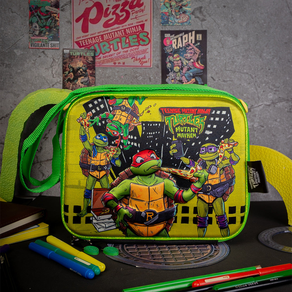 SET Mochila, lonchera y lapicera Tortugas Ninja 009