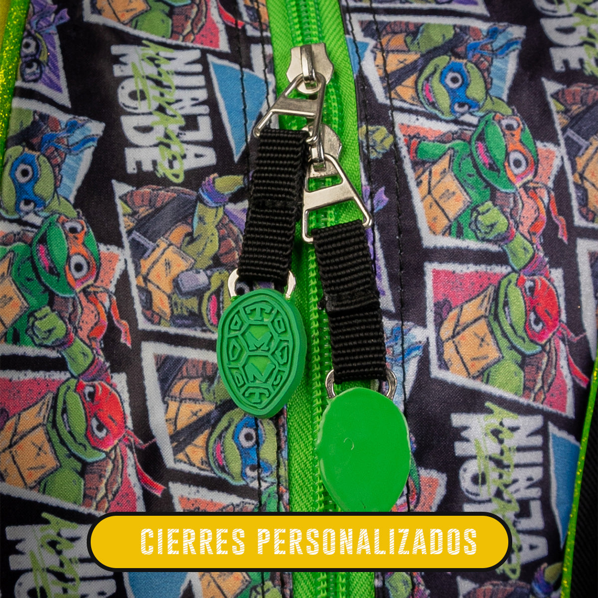 SET Mochila, lonchera y lapicera Tortugas Ninja 009