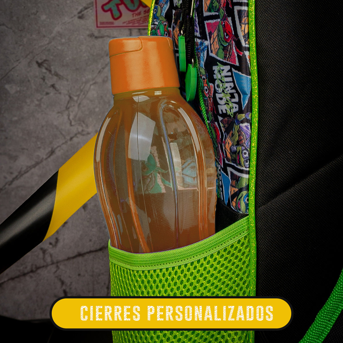 SET Mochila, lonchera y lapicera Tortugas Ninja 009