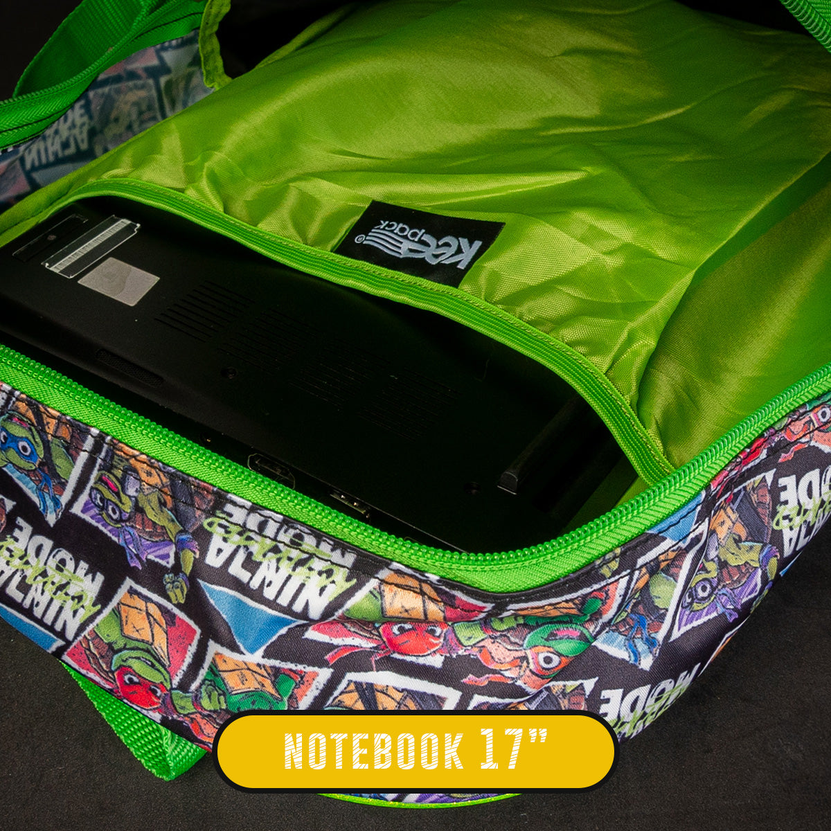 SET Mochila, lonchera y lapicera Tortugas Ninja 009