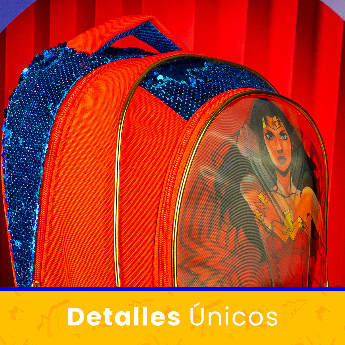 Mochila Mujer Maravilla 002 Efecto Lenticular